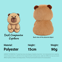 Peluche de bureau Capybara mignonne et personnalisée de qualité supérieure avec rembourrage en coton PP pour les anniversaires des enfants et la réduction du stress