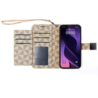 Étui portefeuille en cuir entièrement fermé pour iPhone 16 Pro Max avec porte-cartes, support magnétique, antichoc, finition époxy et couleur personnalisable