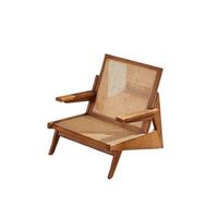Canapé inclinable moderne et confortable Chaise de salon en bois massif Conception de séjour à domicile