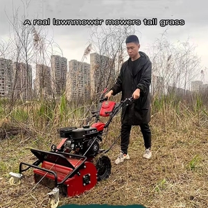 Machines professionnelles agricoles tondeuse à gazon 4 temps 7hp/173f Diesel 60cm large lame broyeur d'herbe hachoir découpeuse - Product Image 5