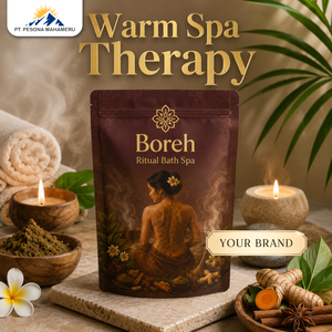 Boreh Ritual Bath Spa Herbal <b>Scrub</b> Moisturizing <b>Body</b> Treatment for Women Night Use with Ginger Extract and Lemongrass - Product Image 3