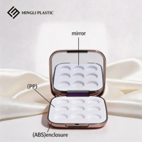 ML PACK Hersteller Augen-Make-up-Produkte Individuelles Logo Make-up 9-Farben Leere Lidschatten-Palette 9-Farben Lidschatten-Palette