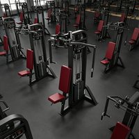 Liva LH-10 Appareil Commercial Pec Deck pour Deltéens Posterioriels, à Charge par Poids, Station Unique pour Entraînement Poitrine et Épaules Posterioriennes en Salle de Sport