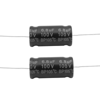 Condensateur électrolytique en aluminium bipolaire axial non polaire 10V à 100V 0,47uF à 2200uF