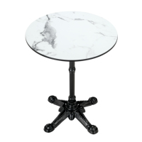Table à manger en métal pliable en fonte naturelle personnalisée de haute qualité moderne et luxueuse en vente chaude pour hôtel restaurant usage domestique