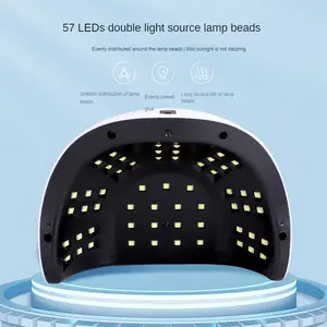 Aimgal beauty 57 LED wired Nail Lamp 256w Light Curing Gel Varnish Polish Manicure Drying UV Lamp Art Sun Power Beauty