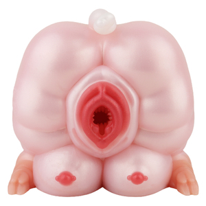GEEBA Masturbateur Masculin en Silicone Souple, Modèle Demi-Poupée, avec Vagin Fantaisie, Fesses et Anus de Monstre Rose, Grand Fessier, pour Hommes - Product Image 4