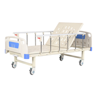 Lit d'hôpital manuel portable à manivelle unique, lit médical léger pour usage domestique