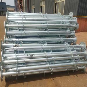Ancre de sol hélicoïdale en acier galvanisé à chaud de haute qualité en gros, vis hélicoïdale lourde, système de montage solaire, vent, neige - Product Image 1