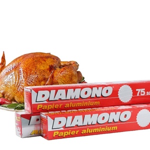 Premium Household Aluminum Foil Roll Food Grade Tinfoil <b>Wrapping</b> <b>Paper</b> for Kitchen Cooking Use - Product Image 4