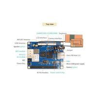 Ordinateur monocarte Orange Pi 3G-IOT-A à succès pour Android 4.4 256 Mo DDR2 SDRAM ORANGE PI 3 raspberry pi grossiste