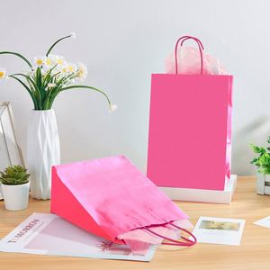 Medium Size Paper Gift Bags with Handles and <b>Tissue</b> Paper Birthday <b>Wedding</b> Party Presents Bags Tear Resistant Paper Bags - Product Image 6