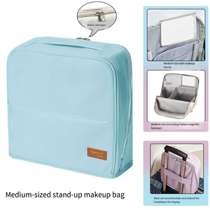 Organizador de Cosméticos de Tela de Alta Calidad <span class=keywords><strong>con</strong></span> Cierre Magnético para Mantener los Brochas de Maquillaje y Productos de Belleza Perfectamente Organizados - Product Image 3
