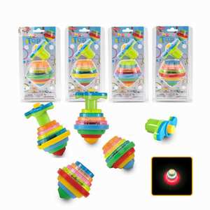 Jouet <span class=keywords><strong>toupie</strong></span> lumineux LED arc-en-ciel avec musique, rotation à pression manuelle, jouet classique simple, effet coloré, jouets gyroscopiques rotatifs pour enfants - Product Image 6