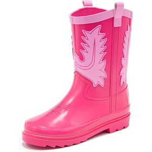 Bottes de pluie pour enfants style cowboy, bottes en <span class=keywords><strong>caoutchouc</strong></span> imperméables mi-<span class=keywords><strong>mollet</strong></span> antidérapantes pour garçons et filles, pour la boue, la ferme, le jardinage, vente en <span class=keywords><strong>gros</strong></span> - Product Image 4