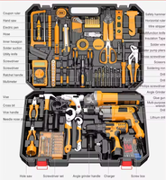 Kit combiné perceuse électrique multifonctionnel pour la maison, ensemble d'outils d'électricien, kit de perceuse, ensemble d'outils électriques