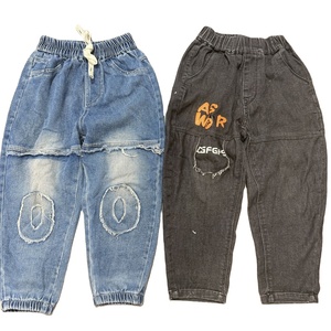 กางเกง<span class=keywords><strong>ย</strong></span>ีนส์ใช้แล้วสำหรับเด็กโตเด็กชายอา<span class=keywords><strong>ย</strong></span>ุ5-12ปีกางเกงลำลอง - Product Image 2