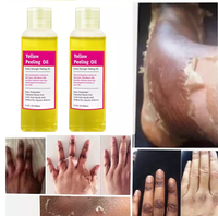 Lotion corporelle éclaircissante et exfoliante extra forte pour l'élimination des taches jaunes et des jointures foncées, 50g 2-en-1