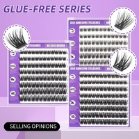 Cils en grappe naturels sans colle 10-16mm, en PBT coréen de qualité supérieure, à poser, extensions de cils DIY