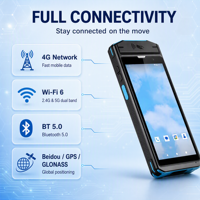 Built-in UHF RFID Handheld PDA Reader Android Device With 2D Barcode Scanner for Asset Tracking and Inventory Management