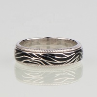 Personnalisé Vintage Exotique Solide 925 Sterling Silver Light Luxury Designer Léopard Texturé Damas Style Émail Fête De Mariage
