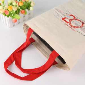 Sac fourre-tout en toile de coton coloré à poignées, avec fermeture éclair, grande taille (plus de 50 cm), vente en gros à prix abordable - Product Image 6