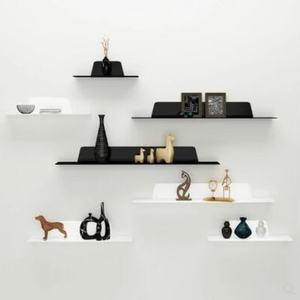 Kinno estantes de pared flotantes montado <span class=keywords><strong>en</strong></span> la pared estante de especias de metal baño <span class=keywords><strong>en</strong></span> estante de pared color blanco - Product Image 2