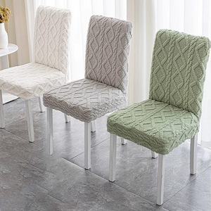 Coprisedie in jacquard ad alta elasticità moderna in tinta unita semplice coprisedia <span class=keywords><strong>universale</strong></span> antiscivolo quattro stagioni - Product Image 2