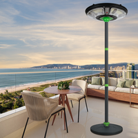 Lampe de rue LED à détecteur de mouvement haute puissance, haute luminosité, à charge solaire, étanche IP65, avec batterie haute capacité pour l'extérieur