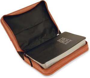 Funda de Biblia de Cuero PU Personalizada con Cremallera y Diseño en Relieve para Mujer - Estuche Protector para Libros - Product Image 5