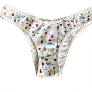 Custom Designed Women's XL Size High Cut Sporty Mid-Rise Breathable Nylon Eco-Friendly Bikini Underwear Dot Knitted Embroidery - Product Image 1