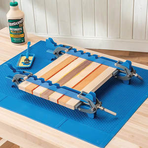 Mini pinces de <span class=keywords><strong>panneau</strong></span> en acier au carbone (lot de 2) 4 voies 4 rails de guidage rigides dentelés <span class=keywords><strong>pour</strong></span> faire vos panneaux plats, planches à découper, dessus de table - Product Image 6