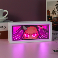 Lampe de nuit 3D personnalisée Attack on Titan One Piece Demon Slayer Manga Japonais Anime Light Box Nezuko Tengen
