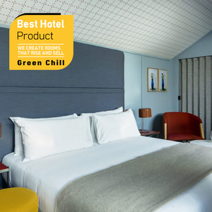 Ensemble de meubles de chambre d'hôtel en panneaux de bois design moderne haut de gamme pour hôtel et resort de luxe - Product Image 1