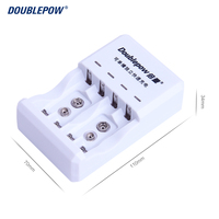 Chargeur rapide de batterie 1.2V AA AAA C D 9V, Compatible avec chargeur de batterie 1.2V AA AAA ni-cd Ni-MH 9V