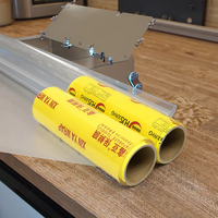 Chine Fabricant 35-45cm Film alimentaire transparent Film alimentaire de haute qualité Rouleau Jumbo Film alimentaire en PVC pour les aliments