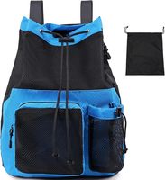 Sac à dos personnalisé en maille grande maille avec cordon de serrage et compartiment à chaussures – Sac de sport durable pour natation, gym, yoga, plage et voyage