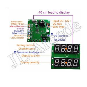 Kit di Montaggio Fai-da-Te per Distributore Automatico a Monete <span class=keywords><strong>JY</strong></span> 142, Include Scheda Timer, Accettatore di Banconote, Serbatoio Monete, Alimentatore - Product Image 4