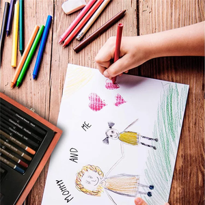 <span class=keywords><strong>Paul</strong></span> Cezanne Art Supplies Kit d'art professionnel 60 pièces croquis couleur et dessin Art Set avec boîte en bois - Product Image 2