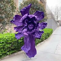 Grandes fleurs artificielles géantes faites à la main pour la décoration de scène de mariage, énormes fleurs en papier géantes