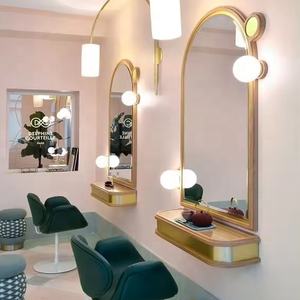 Miroirs <span class=keywords><strong>de</strong></span> salon éclairés à led pour salon <span class=keywords><strong>de</strong></span> beauté coiffure murale - Product Image 1