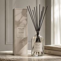Diffuseur à bâtonnets 150 ml Marque Blanche Parfum Thé Blanc Formule Personnalisée Boîte d'Étiquettes pour Hôtels et Maisons