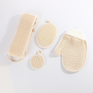 Super fabbrica di alta qualità accetta Logo personalizzato carbone infuso bagno morbido bagno bagno docce di cotone guanti di cotone bianco - Product Image 6