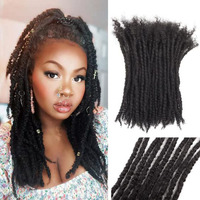 2024 les plus populaires 8-24 pouces couleur naturelle Dreadlocks Extensions indien 100% cheveux humains vierges cheveux Loc Extensions