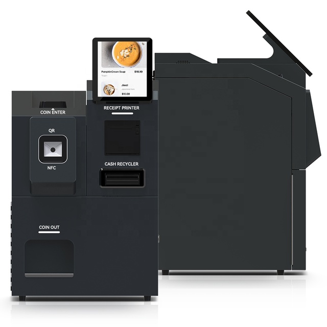 USW Supermarket Restaurant ATM Smart Self-checkout Machine Self-service Change Banknotes Silver Coins Kiosk Retail Store SDK