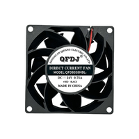 Ventilateur de refroidissement axial sans balais à 2 fils 7000 tr/min DC8038HBL avec roulement à billes 12V 24V 48V