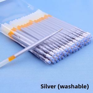 Recharge de stylo à bille argentée X527, encre argentée effaçable 1,0 mm pour écrire sur le cuir - Product Image 4
