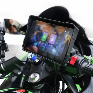 Carplay Android oto motosiklet navigasyon ile 5 inç Linux IP67 motosiklet ekran navigator gps