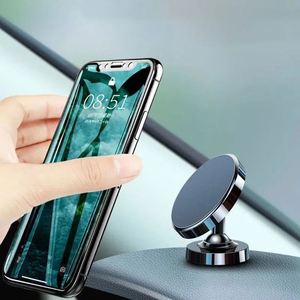 CJ65 <b>Creative</b> Aluminum Alloy Dual Ball Magnet Car Phone Holder 360 Rotation Magnetic Mobile Phone Holder Magnetic Holder Car - Product Image 2