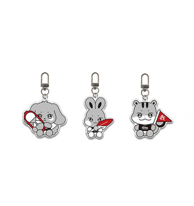 Llavero de moda con imagen de dibujos animados, accesorio decorativo para bolso, colgante para llaves, regalo, venta al por mayor. - Product Image 3